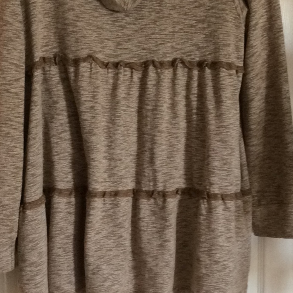 Jodifl Ruffled Zip Up Hoodie, Size M - Picture 6 of 9